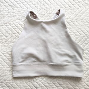 Lululemon white sports bra